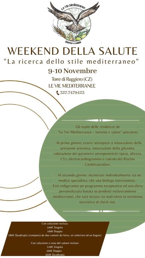 Le Vie Mediterranee Torre di Ruggiero Extérieur photo